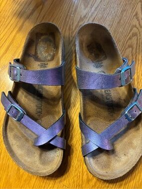 Birkenstock purple  Cork Footbed Sandal (Visible Insole)